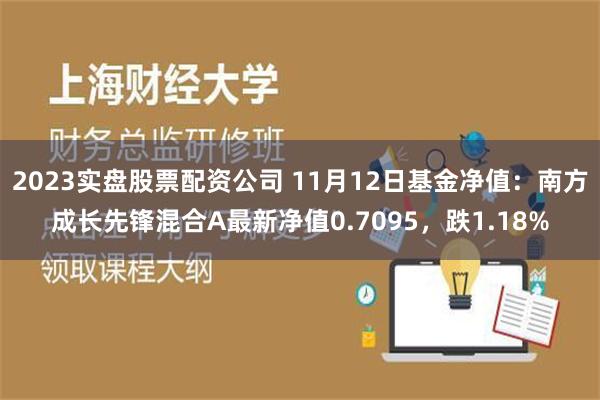 2023实盘股票配资公司 11月12日基金净值：南方成长先锋混合A最新净值0.7095，跌1.18%